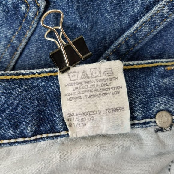 Wrangler Mens Jeans 42x30 Regular Fit 5 Star Straight Blue Denim - Picture 10 of 10